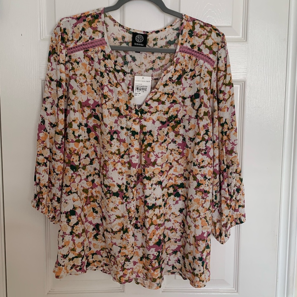 New "Bobeau" peasant style blouse